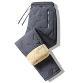 Men's Winter Fleece Sweatpants with Warm Waterproof Thermal Design - Himpall